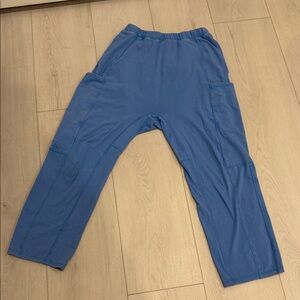 Free People Movement Hotshot Washed Light Blue Pants SZ M